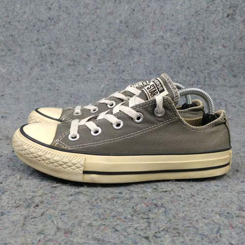 Converse All Star Chuck Taylor Womens 6 Shoes Canvas Gray Low Top 1J794