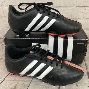 Adidas B40159 11Nova FG J Youth Soccer Cleats Black White Flash Orange US 5.5