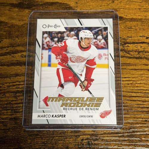 Marco Kasper Detroit Red Wings 2023-24 O Pee Chee NHL Hockey Marquee Rookie #581