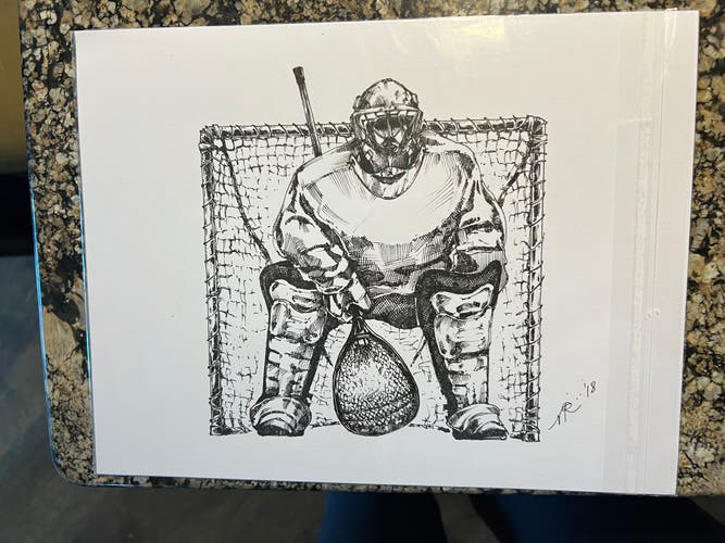 Box Lacrosse Goalie prints