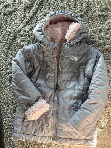 Gray Used XS The North Face Jacket Girls T5