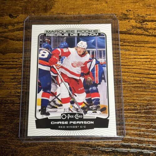 Chase Pearson Detroit Red Wings 22-23 NHL Hockey O Pee Chee Marquee Rookie #590