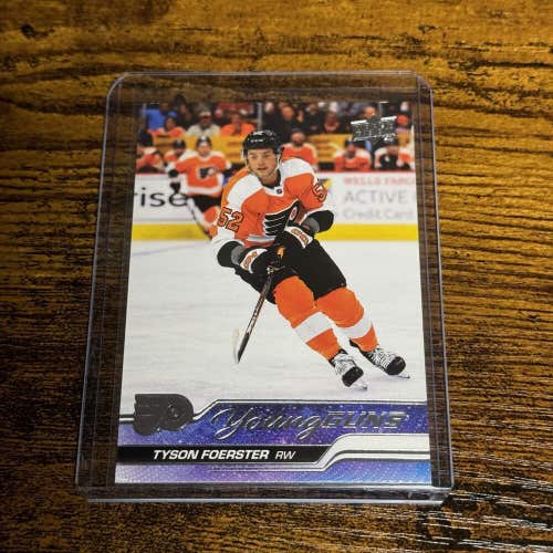 Tyson Foerster Philadelphia Flyers 23-24 Upper Deck Young Guns Rookie Card #225