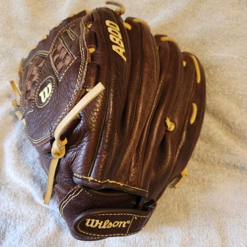 Wilson Left Hand Throw A800 Optima Baseball/Softball Glove 12.5" Ready To Play, NICE GLOVE