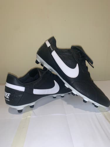 Nike Tiempo Premier 3 FG Cleats/boots  Black/white Size Men's 11.5  / women 13