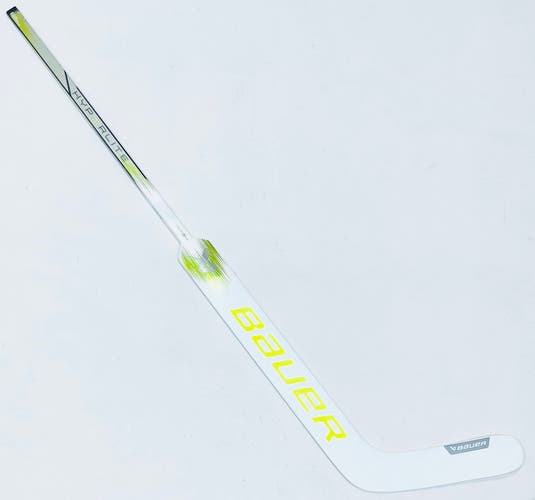 New Custom Gold/White Bauer Vapor Hyperlite 2 Goalie Stick-Regular-Price Pro Curve-28" Paddle