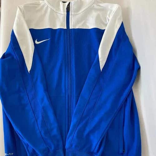 Nike Youth Boys 620885-493 Full Zip Size Large Royal Blue White Track Jacket NWT