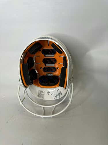 Used Schutt All White Md Baseball And Softball Helmets