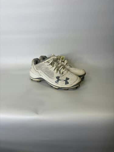 Used Under Armour White Under Armour Youth 06.5 Baseball And Softball Cleats