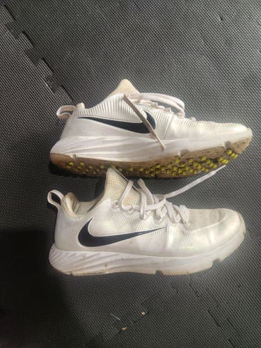 White Used Adult Low Top Turf Cleats Vapor