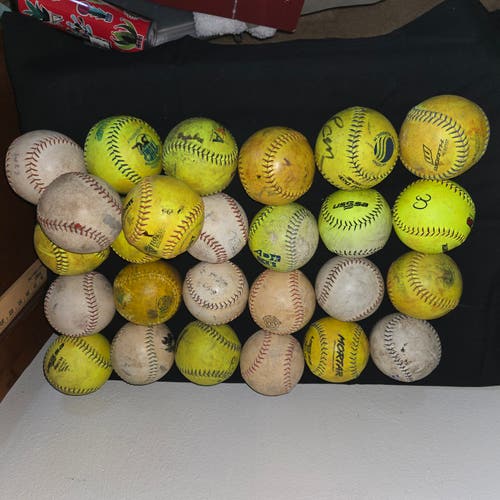 26 used  12" Softballs