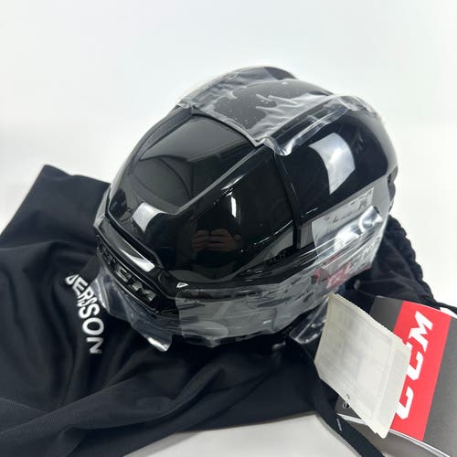 Brand New Black CCM Tacks X Full Custom Helmet | Senior Small