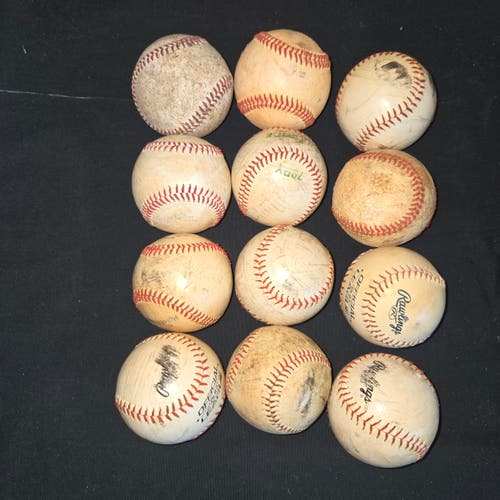 Used Baseballs 12 Pack (1 Dozen)