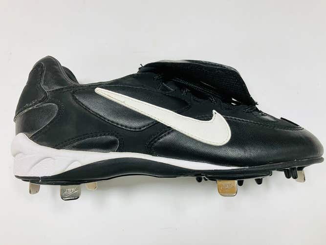 New Nike Air Slider Cleats mens baseball size 7.5 black steel shoes senior