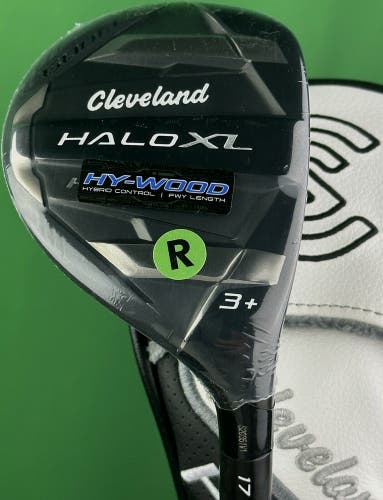 Cleveland Halo XL HY-Wood 3+ 17* Aldila Ascent Regular Flex w/ Cover NEW #91457