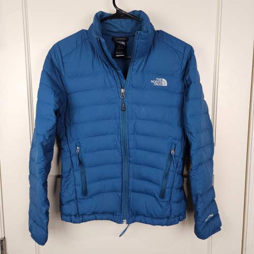 The North Face 700 Pro Down Puffer Womens Size: XS Lightweight Blue Quilted