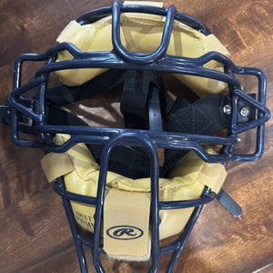 Vintage Rawlings Catchers Facemask, Adult, PWMX, Navy Blue