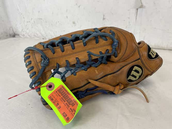 Used Wilson A2000 Kp92 Pro Stock 12 3 4" Baseball Fielders Glove Lht - Leather Inside Damaged