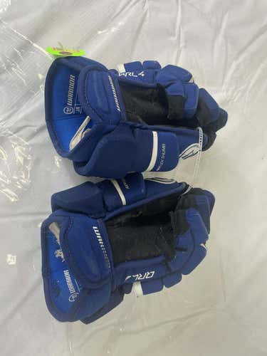 Used Warrior Covert Qrl4 10" Junior Hockey Gloves