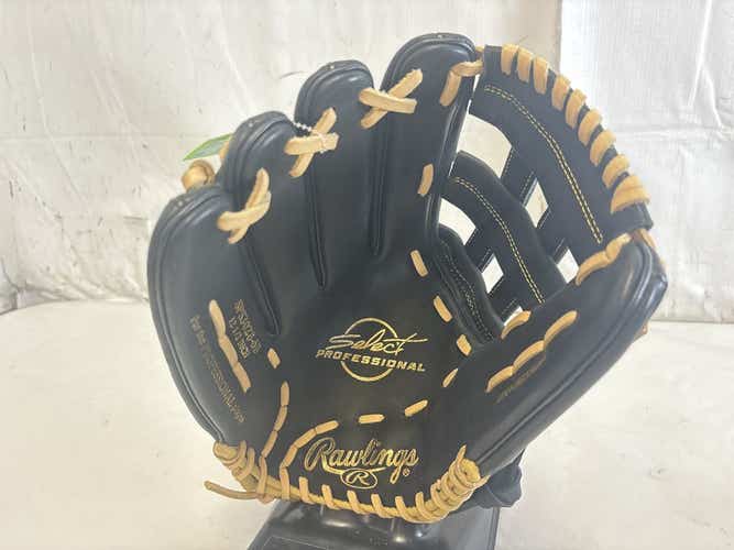 Used Rawlings Select Professional Sps3028-6b 12 1 2" Leather Baseball Fielders Glove Lht - Like New
