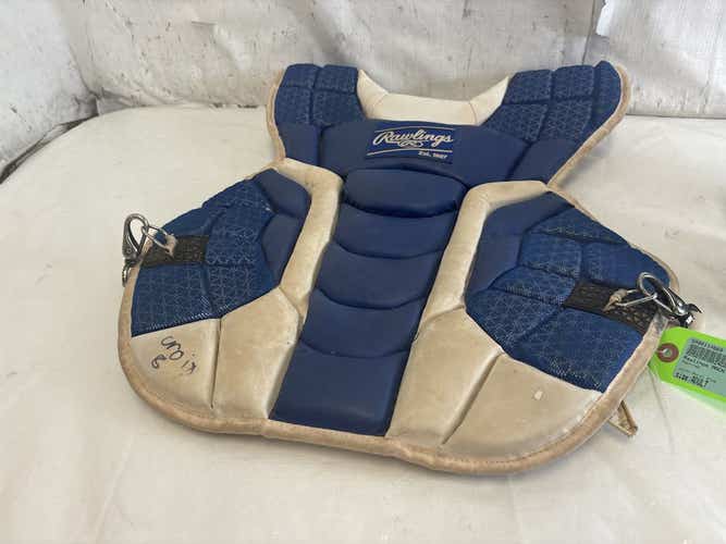 Used Rawlings Mach Nocsae Adult 17" Baseball Catcher's Chest Protector Cpmcn-adult-reva