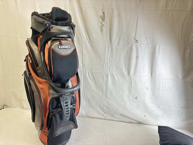Used Ogio Stinger Rail System 9-way Golf Cart Bag W Rain Hood