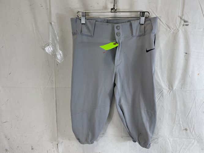 Used Nike Youth Xl Pro Vapor 747228-056 Knicker Style Piped Baseball Pants Gry Nvy