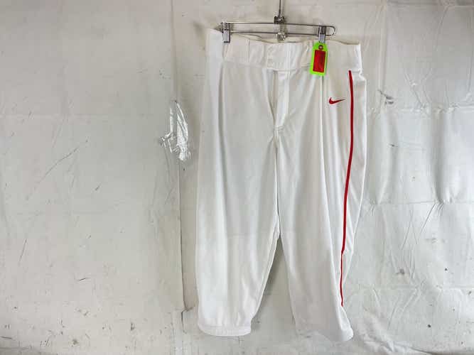 Used Nike Vapor Select High Piped Bq6437-104 Mens Lg Baseball And Softball Pants Wht Red