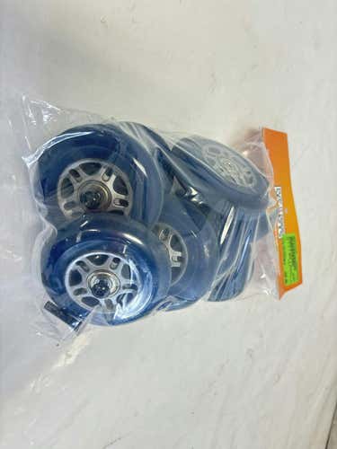 Used K2 F.i.t 90mm 83a Inline Skate Wheels With Bearings & Axles