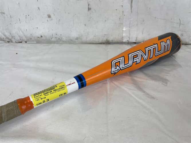 Used Easton Quantum Ybb21quan11 26" -11 Drop Usa 2 5 8 Barrel Baseball Bat 26 15