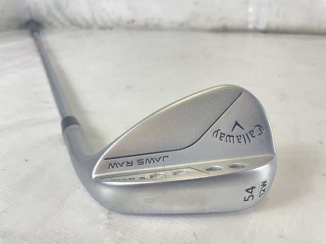 Used Callaway Jaws Raw 12w 54 Degree Tour Issue Steel Shaft Wedge 35" - Excellent Condition