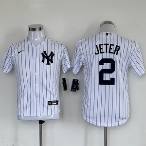 Derek Jeter White New York Yankees Jersey Throwback Size 3XL