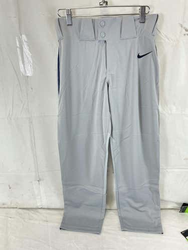 New Nike Bq6443-052 Youth L Baseball & Softball Piped Pants Gry Nvy