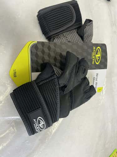 New Athletic Works Wrist Wrap Gloves Lg