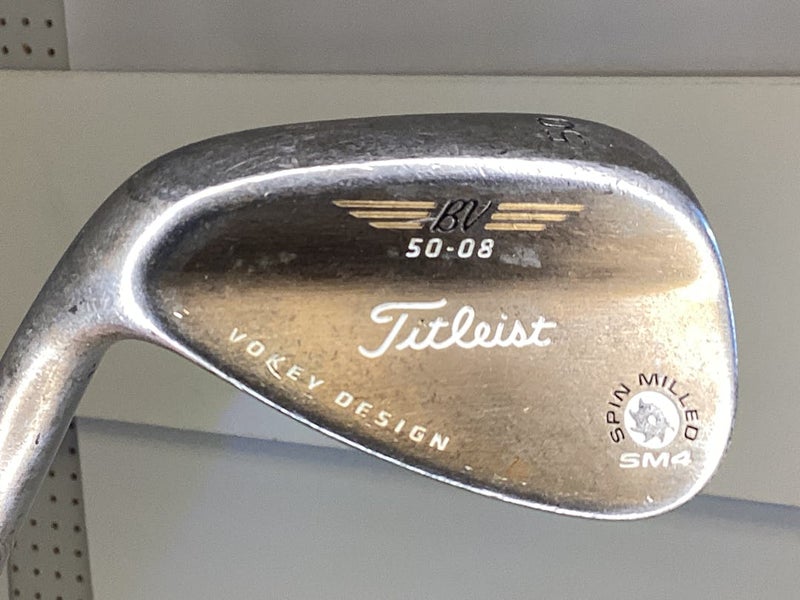 Used Titleist Sm4 50deg 8bounce 50 Degree Regular Flex Steel Shaft Wedges