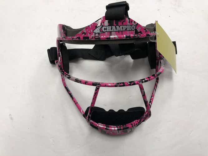 Used Champro Pink Camo Fastpitch Softball Fielders Mask One Size