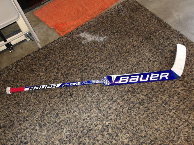 Used Senior Bauer Supreme One.7 Full Right Goalie Stick 26.5" Paddle