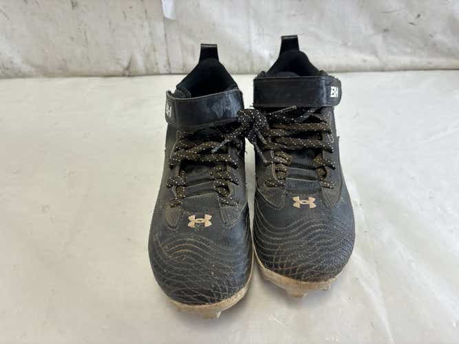 Used Under Armour Kids Harper 7 Mid 3025598-00 Junior 04 Baseball And Softball Cleats