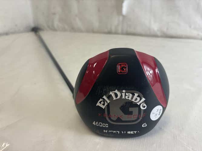 Used Krank Golf El Diablo 460cc Hyper Ti Beta 6deg Stiff Flex Graphite Shaft Golf Driver 45.25"
