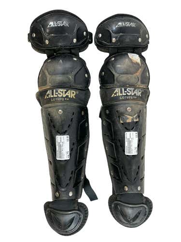 Used All-star Lg79ps Catchers Leg Guards Youth