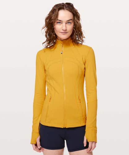 Lululemon Define Jacket Honey Lemon Yellow Sport Activewear Women's Size 4 Rare