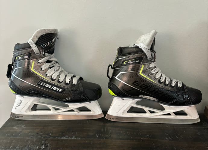 Used Junior Bauer Elite Hockey Goalie Skates Regular Width Size 2.5
