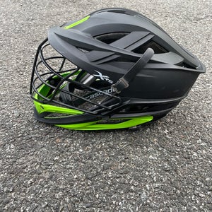 Cascade XRS Lacrosse Helmet - Matte Black with Green (Retail: $360)