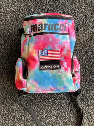 Used Youth Marucci Softball Backpack Tie Dye
