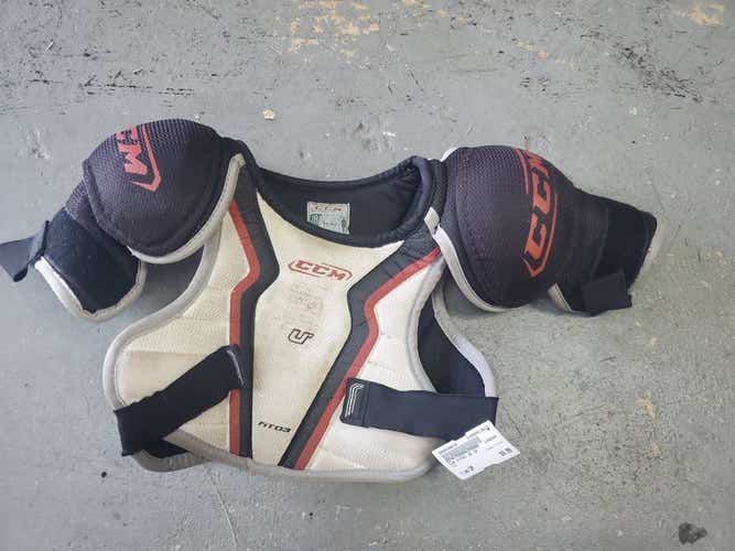 Used Ccm Fit03 Sm Ice Hockey Shoulder Pads