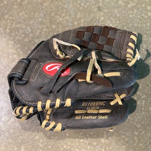 Brown Used Rawlings Highlight Series Right Hand Throw Baseball Glove 11"