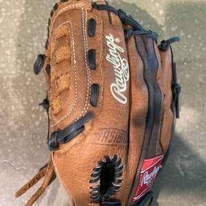 Brown Used Rawlings Renegade Left Hand Throw Pitcher's Baseball Glove 11.5"