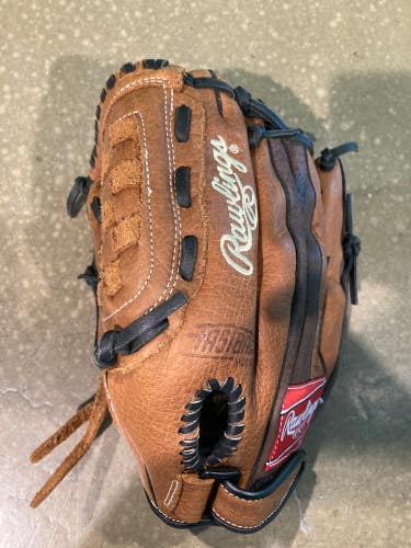 Brown Used Rawlings Renegade Left Hand Throw Pitcher's Baseball Glove 11.5"