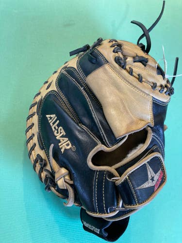 Used All Star CM3000XSBT Right Hand Throw Catcher's Baseball Glove 32" (Wrist Guard Sew-In Included)