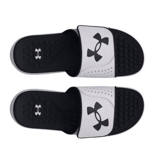 Men's Under Armour White Ignite Pro Slides 3026023-100